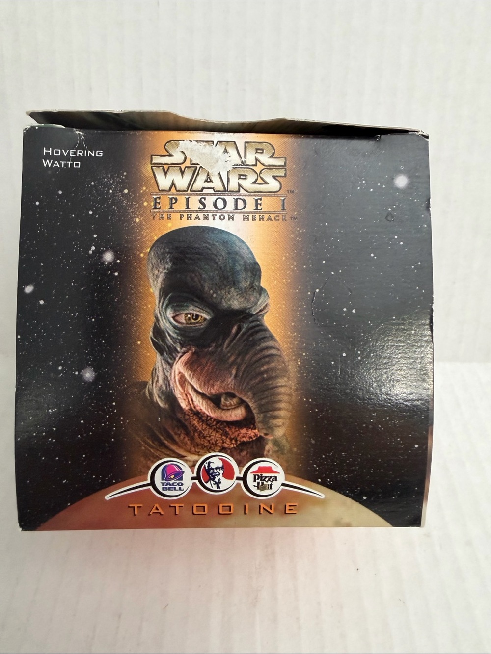 Vintage 1999 Star Wars Episode I The Phantom Menace Hovering Watto Playset Box